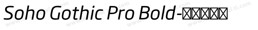 Soho Gothic Pro Bold字体转换